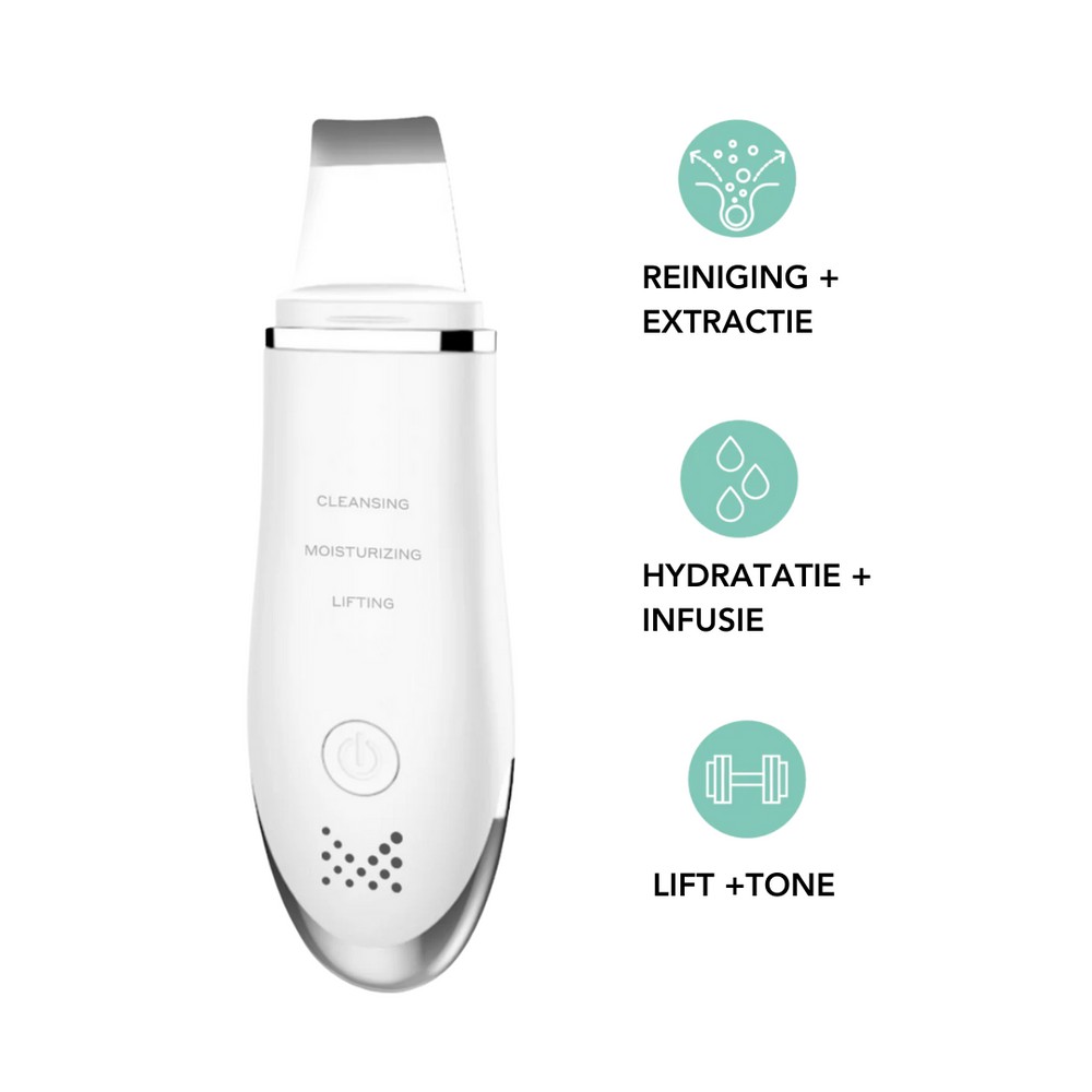 GlowSonic™ 3-in-1 Ultrasonische Derma Scrubber + Infuser