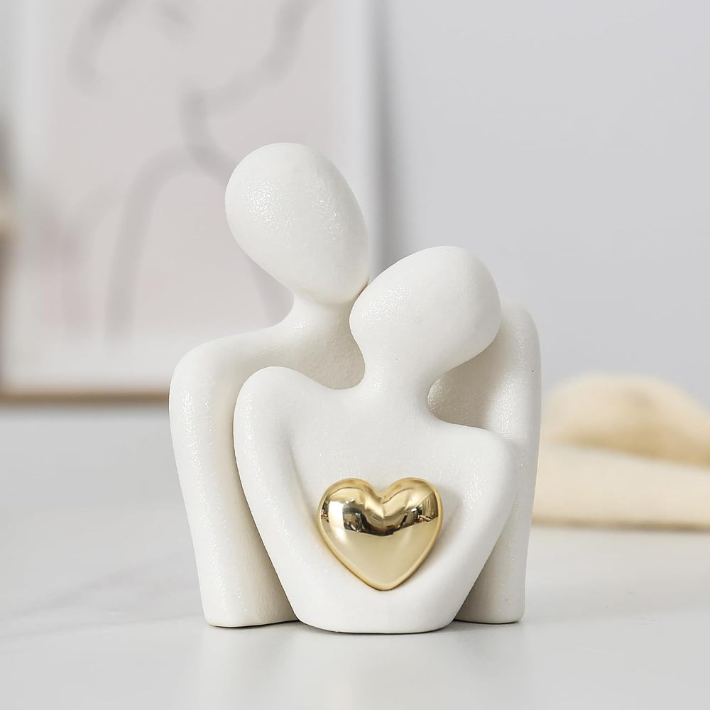 Hart van goud™ | Verbonden in Liefde Beeldhouwwerk