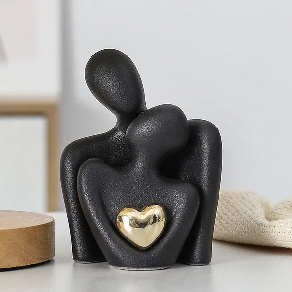 Hart van goud™ | Verbonden in Liefde Beeldhouwwerk
